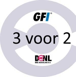GFI 3 voor 2 actie – NOG 2 DAGEN!